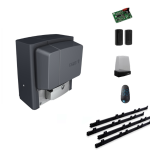 Kit de automatizare porti culisante 400Kg, CAME BX704AGS + 4 cremaliere