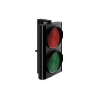 Kit de semnalizare cu doua semafoare bicolore rosu-verde cu centrala de comanda si suport de perete, 230V