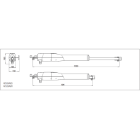Kit automatizare porti batante 2x3m Came ATS30AGS 8K01MP-025
