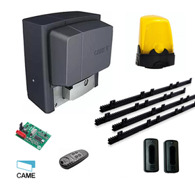 Kit de automatizare porti culisante 400Kg, CAME BX704AGS + 4 cremaliere
