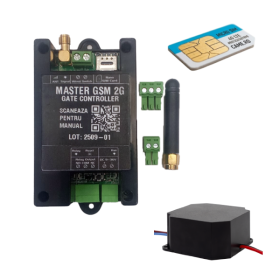 Modul GSM 2G cu SIM si sursa de alimentare inclusa – Control acces telefonic pentru porti si bariere prin SMS/Apel