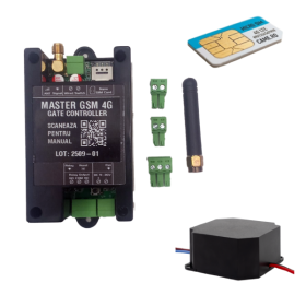 Modul GSM 4G cu SIM si sursa de alimentare inclusa – Control acces telefonic pentru porti si bariere prin SMS/Apel