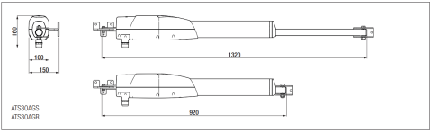 Kit automatizare porti batante 2x3m Came ATS30AGS 8K01MP-025