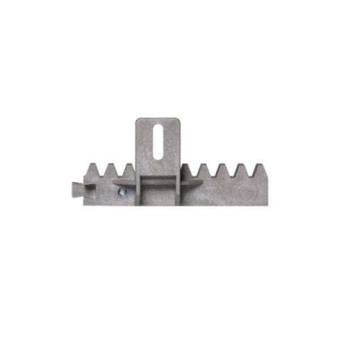 Cremaliera teflonata MGN6C, cu insertie metalica, max. 800kg, prinderi sus
