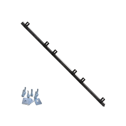 Cremaliera teflonata cu insertie metalica pentru porti culisante,1 metru, cu accesorii de montaj