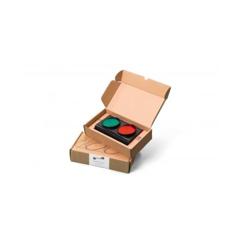 Semafor bicolor rosu-verde cu suport de perete, ERA80, 24V, MGASFERA80