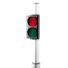 Semafor bicolor rosu-verde cu suport de perete, ERA80, 24V, MGASFERA80